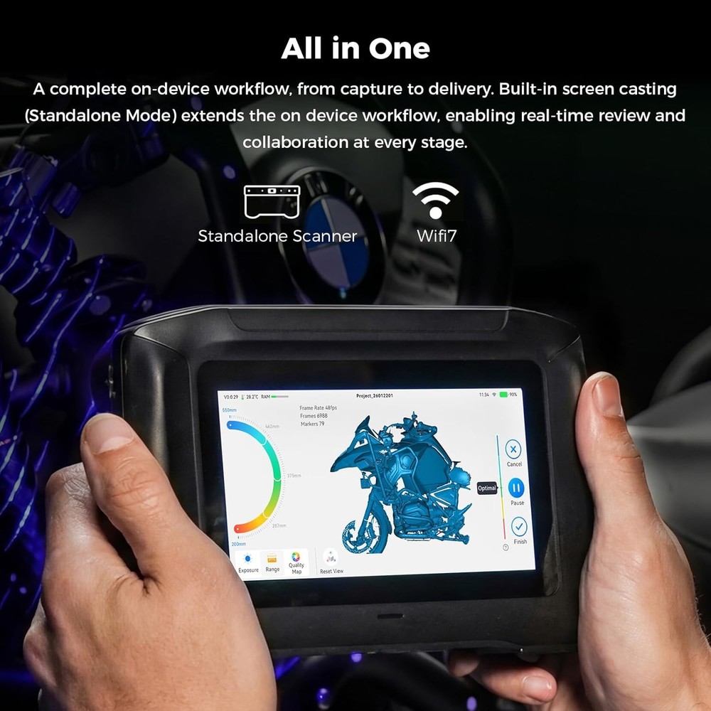 Creality Sermoon P1 3D Scanner With SPARKX i7 3D Printer