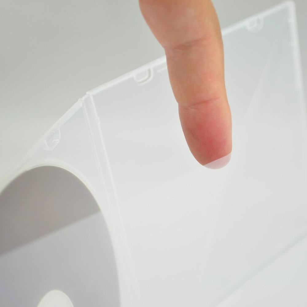 5.2mm Durable CD Case Holder Slim Single Clear PP Poly Plastic Cases 10 Pack