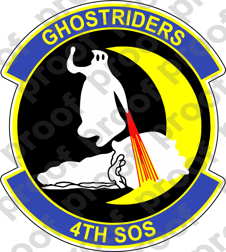 STICKER USAF 4TH SPECIAL OPERATIONS SQUADRON