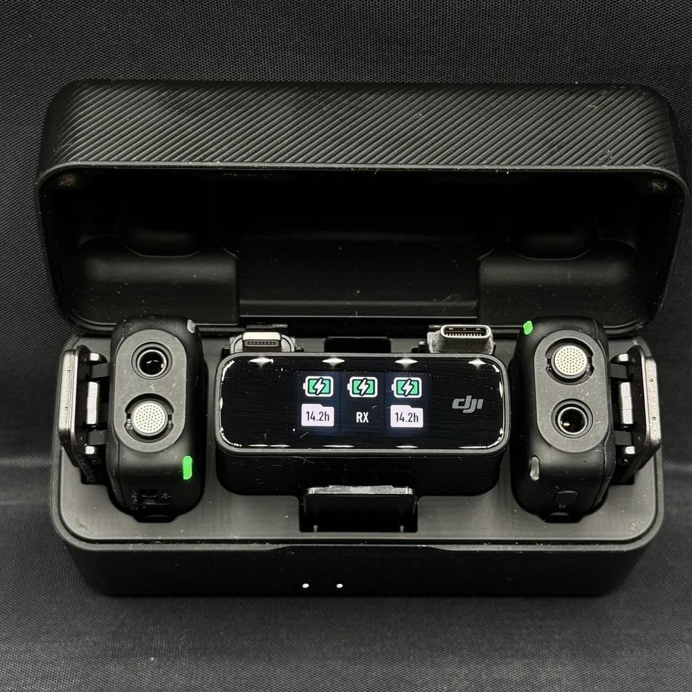 DJI Mic Dual-Transmitter Compact Digital Wireless Microphone System (2TX 1RX)