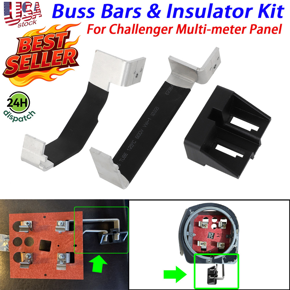 For Challenger Main Breaker Buss Bars & Insulator Kit Multi-meter Panel Aluminum