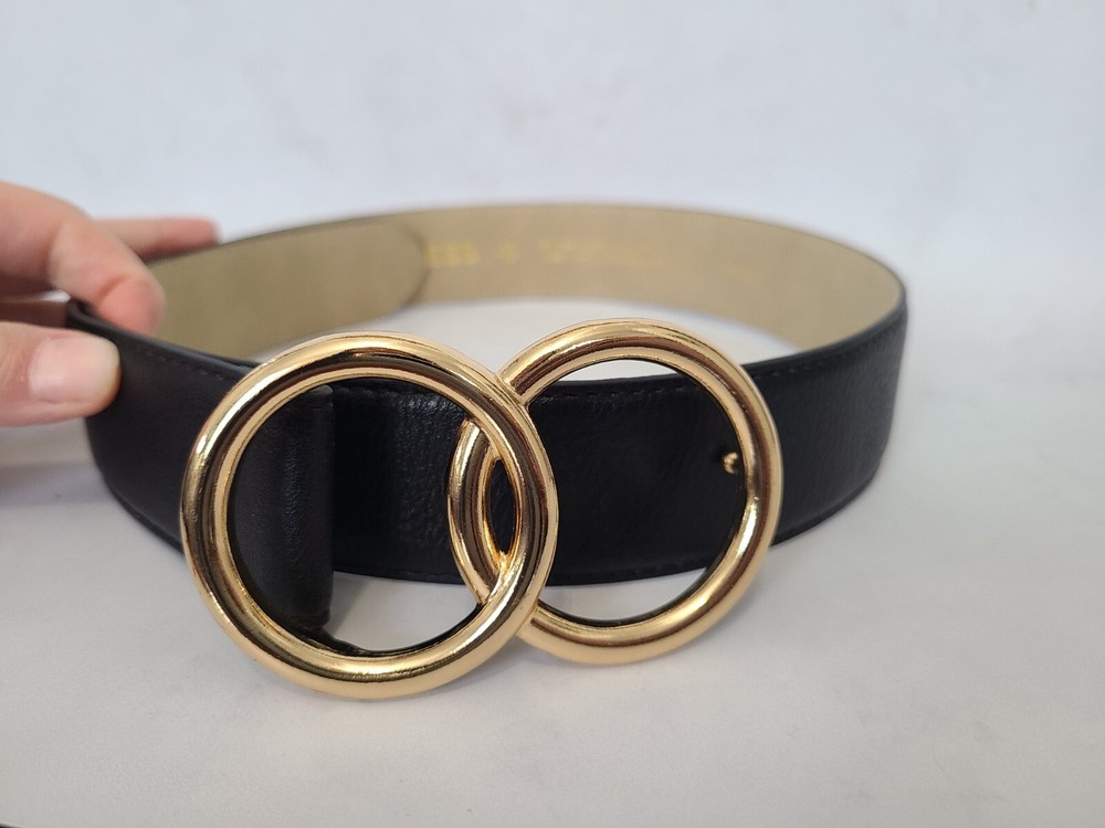 Black Belt with Gold Buckle