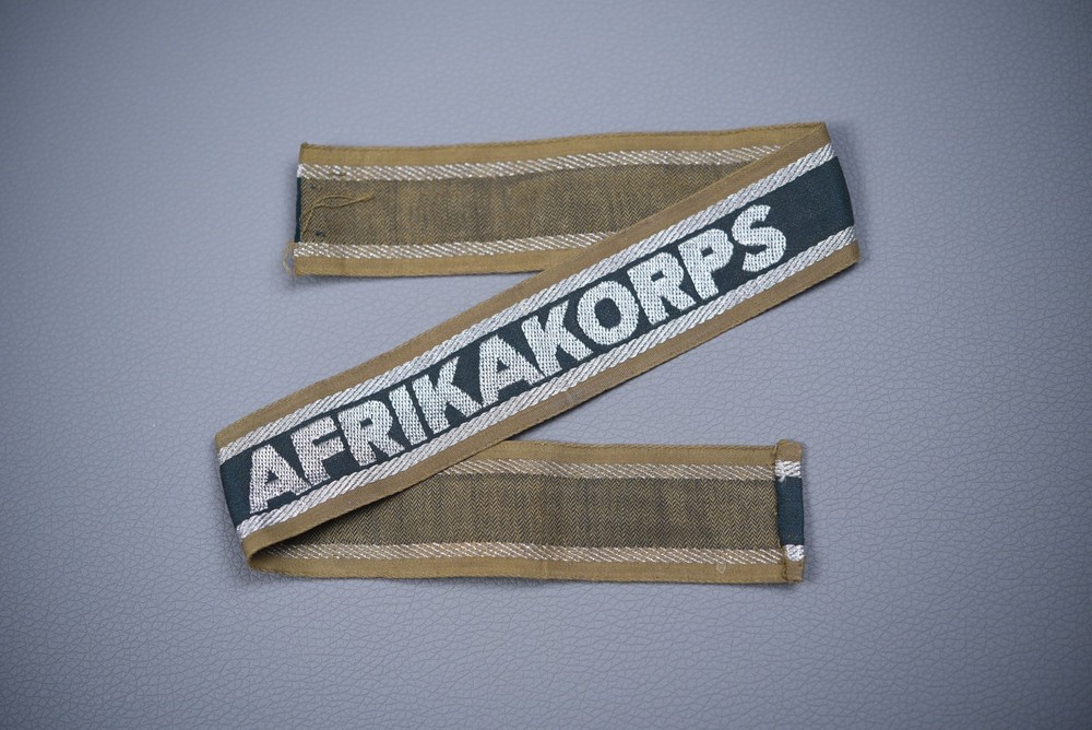 WWII GERMAN 'AFRIKAKORPS' CUFF TITLE
