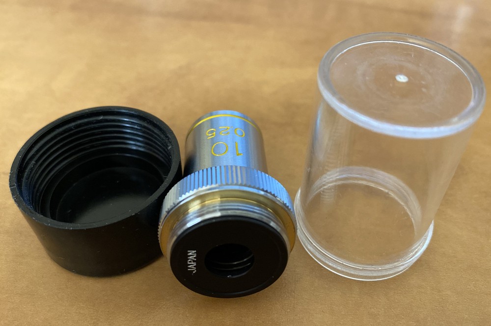 Edmund 10x / 0.25 NA microscope objective RMS thread