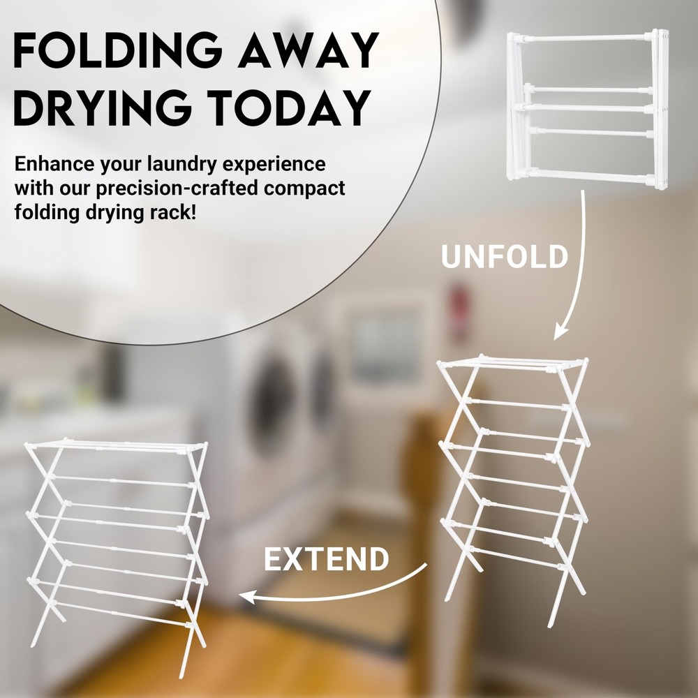 2024 Enhanced Clothes Drying Rack | Foldable Drying Rack Clothing for Laundry...