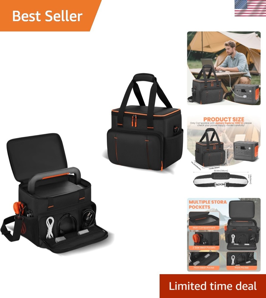 Water-Resistant Carrying Case for Jackery Explorer - Multiple Pockets & Comfort