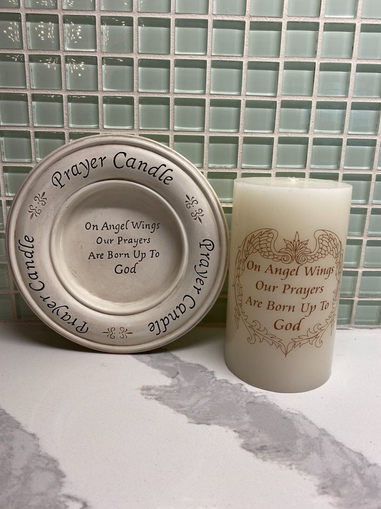 Two Decorative Wall Crosses & Prayer Candle