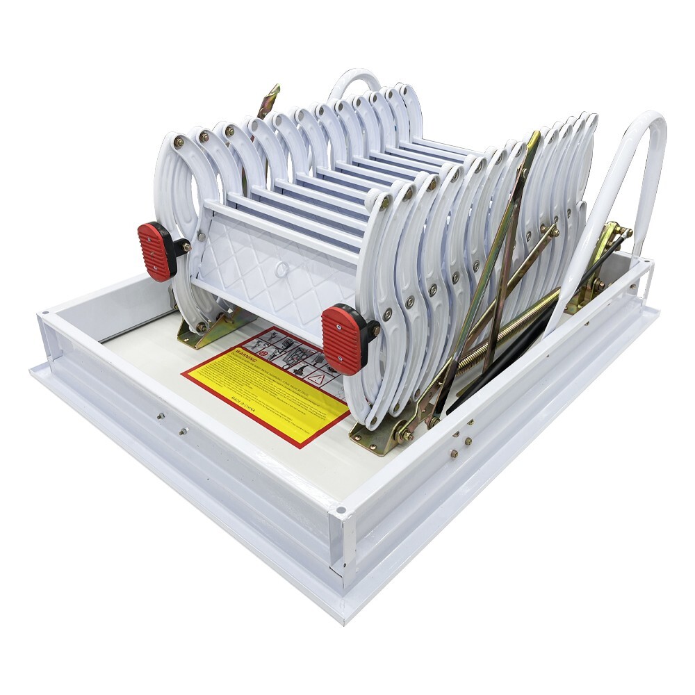 Ceiling Folding Stairs 9.84ft Pull Down Telescoping Attic Stairs 70*90cm