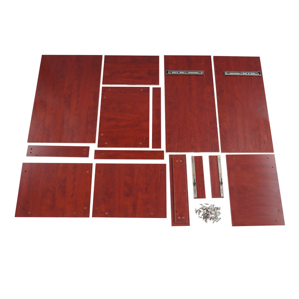 Elegant Maple Leaf Presentation Stand with Spacious Storage & Drawer