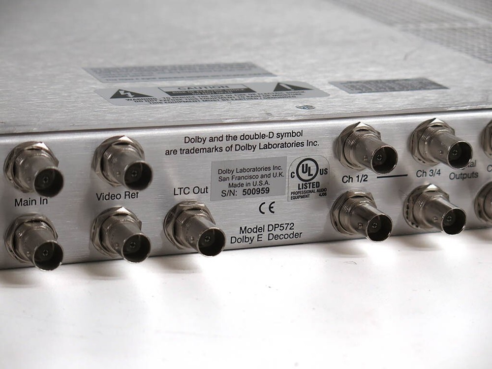 Dolby DP572 professional Dolby E decoder multichannel audio distribution system