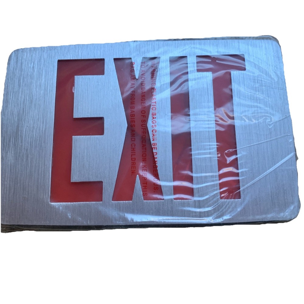 Compass Thin Die-Cast LED Emergency Exit Sign CCESRE WYZ