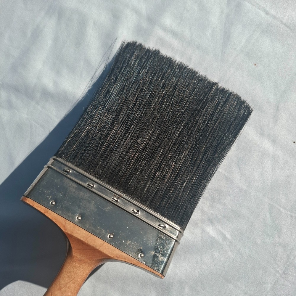 Vintage Extra Large Pure Bristle Paint Brush 5" Vulcanized
