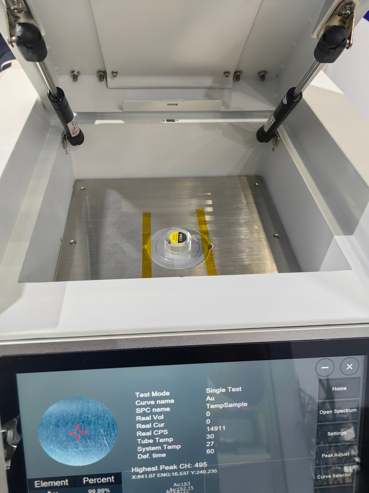 Automatic Gold Purity XRF Analyzer Meter Platinum Silver Content Test Machine