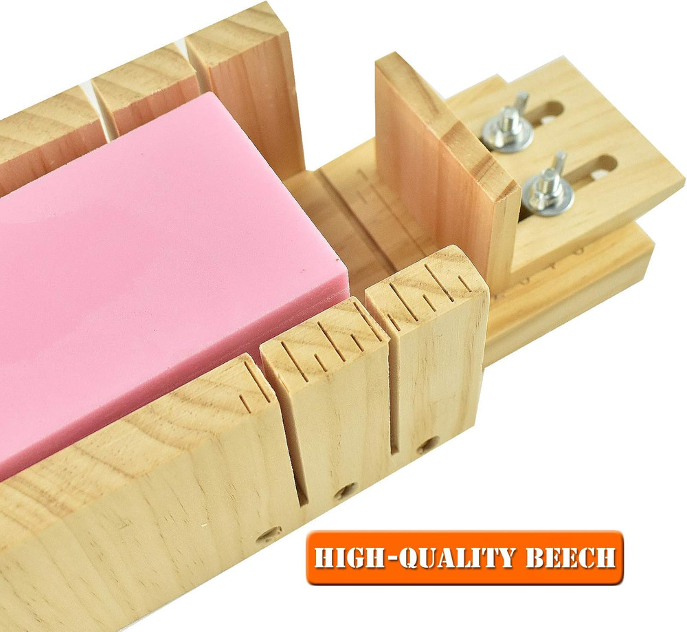 Loaf Soap Making Cutting Mold Kit Multi-Function Adjustable Wood Soap Mold Set -