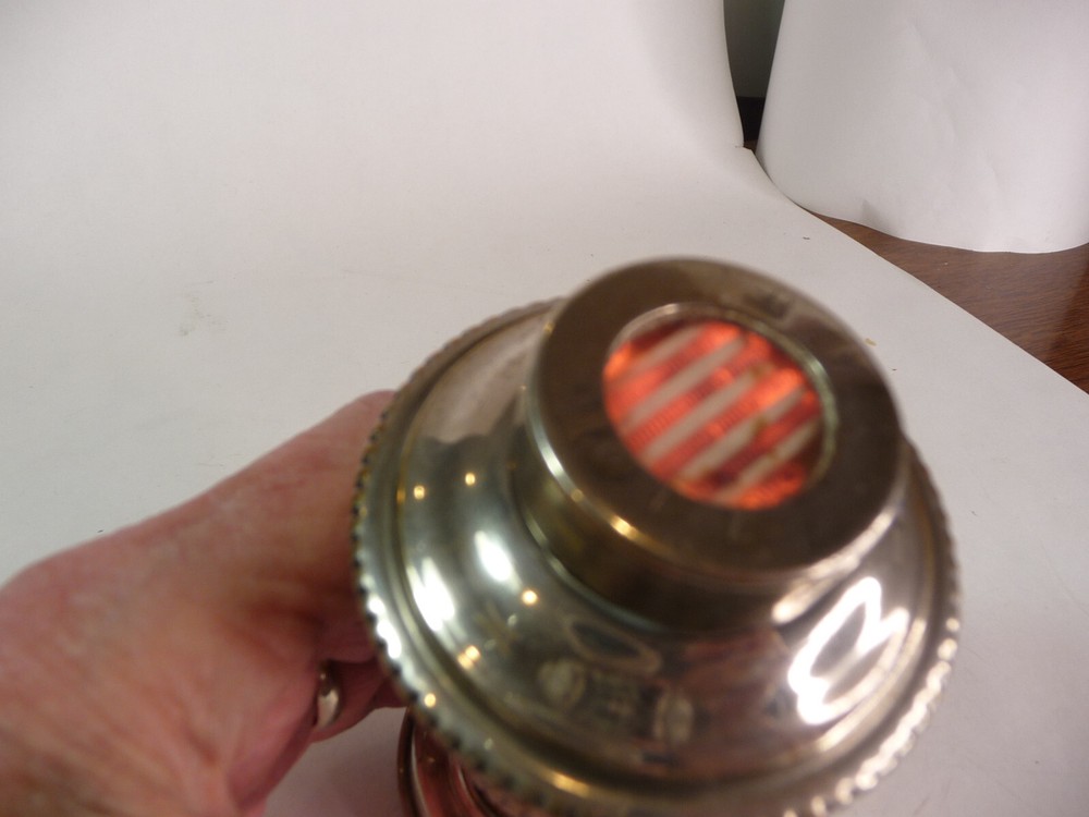 Vintage Chromed Electric Cigar Cig. Table Lighter