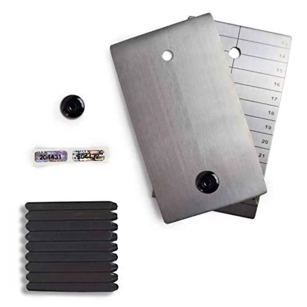 ColdTi - Titanium Crypto Seed Plates for Cold Storage (with Numeric Punches)