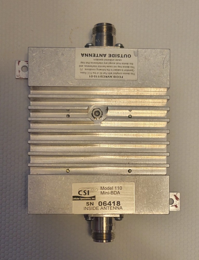 Cellular Specialties, Inc. Mini-BDA Model 110, Inside/Outside Antenna Amplifier