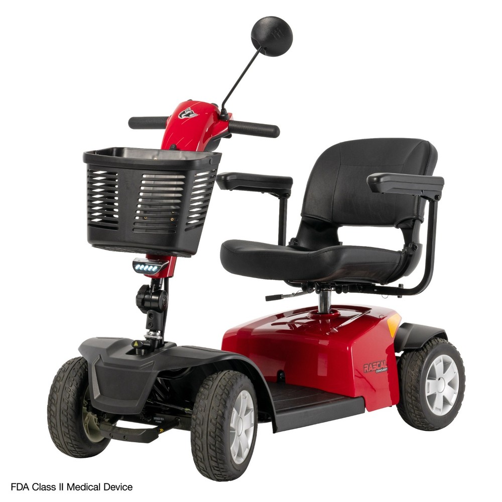 Rascal Conquest 4-Wheel Scooter, Mid-Size & Durable, Easy Disassembly