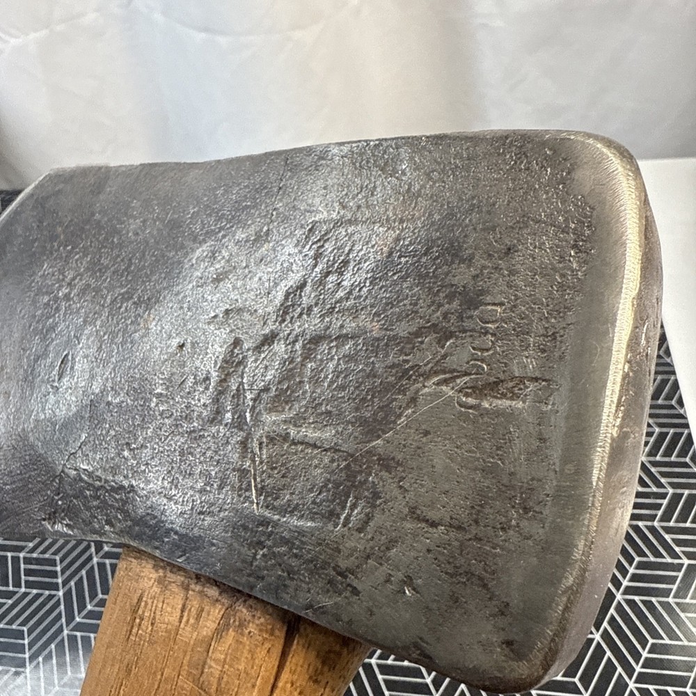 Vintage Axe Head On A Hatchet Handle - Unknown Brand