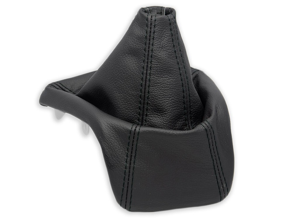 FOR FORD TRANSIT 2013-2017 GEAR SHIFT BOOT GAITER LEATHER STITCHING BLACK