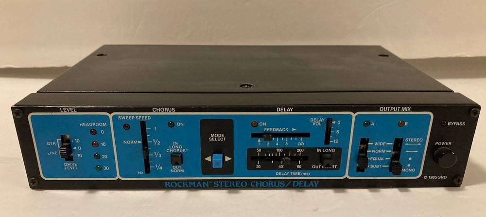 Rockman Stereo Chorus/Delay Micro Rack Guitar Module 1986 Tom Scholz SR&D Tested