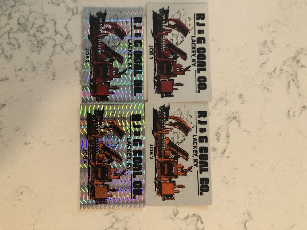 coal mining stickers nice older coal company