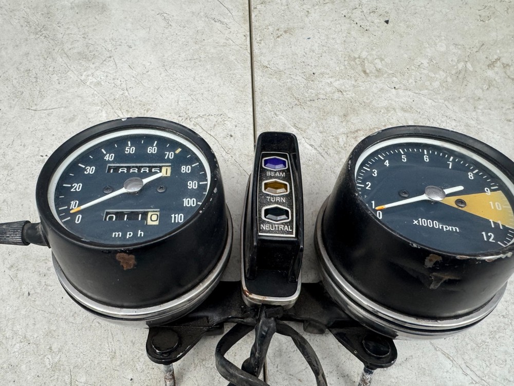 1976 Honda CB360T Gauges Speedometer Tachometer Cluster UNTESTED