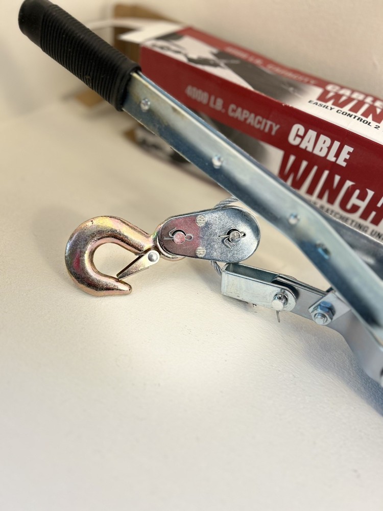 Haul Master Cable Winch Puller 4000 lb capacity NEW in box