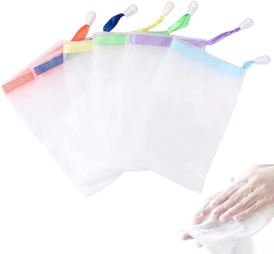 Exfoliating Mesh Soap Saver Pouch Bag Sa, Face Cleansing