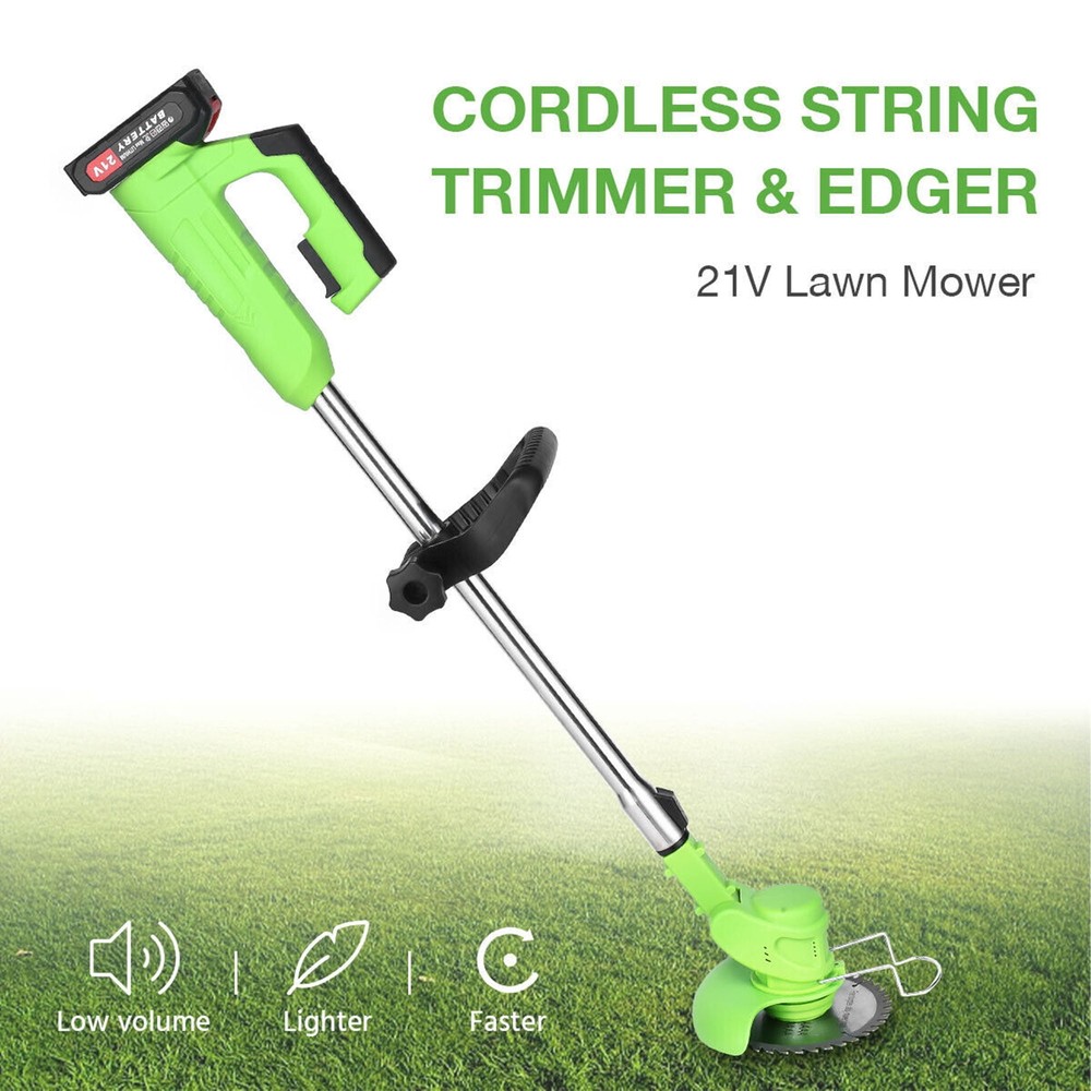 Cordless 600W Grass String Trimmer Lawn Edger Weed Eater Cutter + Battery