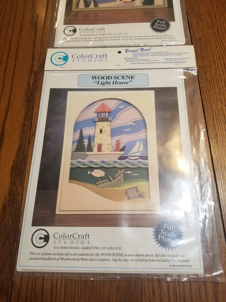 ColorCraft Studios Woodworking Plans. American Eagle & Lighthouse. FULL SCALE
