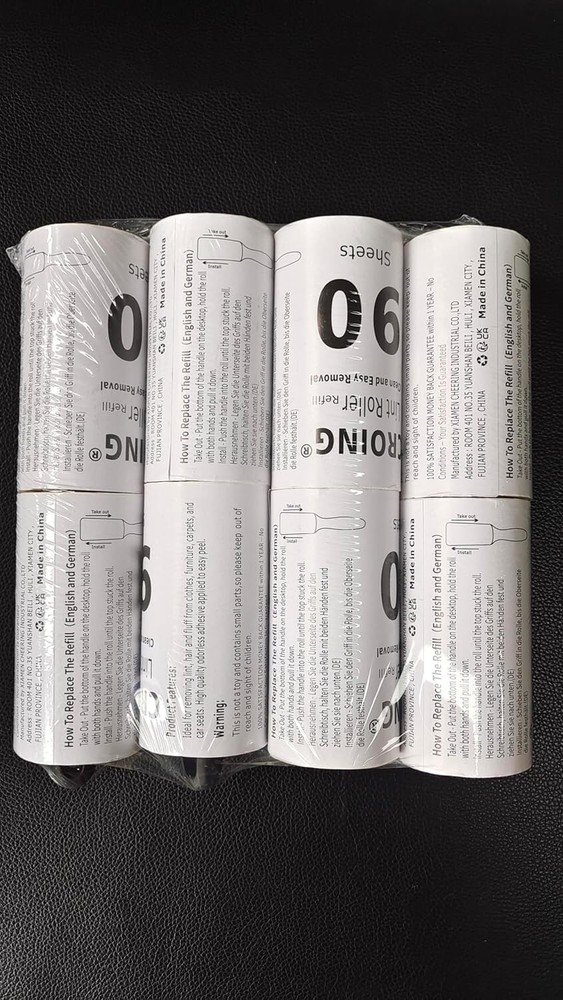𝙇𝙞𝙣𝙩 𝙍𝙤𝙡𝙡𝙚𝙧𝙨 720 Sheets Lint Roller Value Pack, Works White, Black US