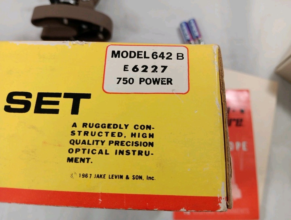 1967 Empire Microscope Set Model 642 B