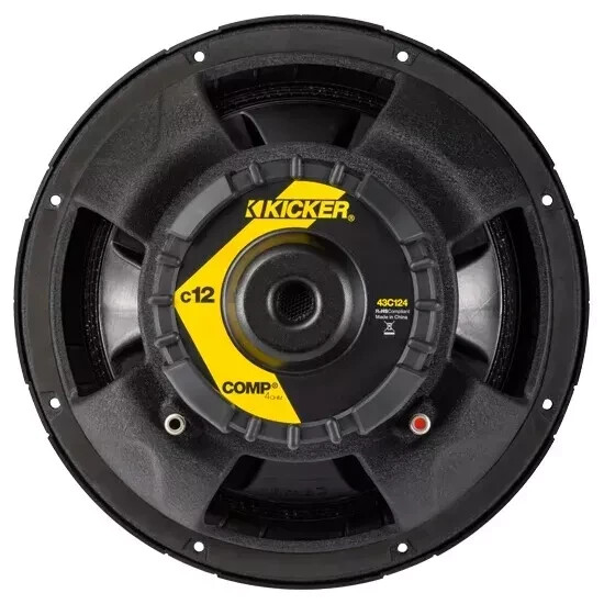 Kicker 43C124 Classic 12" Comp 4 Ohm SVC Subwoofer