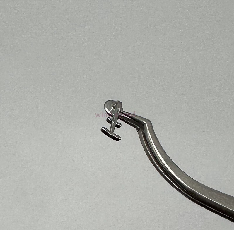 50× Dental Orthodontic Bondable Lingual Button Crimpable Round Multi-hook Double