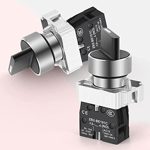 2PCS 2-Position Selector Latching Switch 600V 10A
