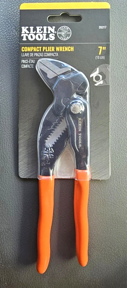 Klein Tools D5317 Compact Plier Wrench, 7"