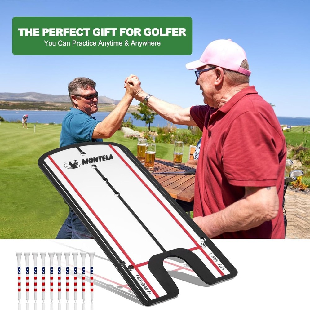 Golf Putting Alignment Mirror Training Aid