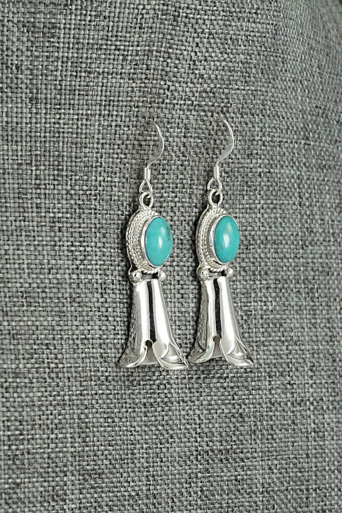 Turquoise & Sterling Silver Earrings - Sharon McCarthy