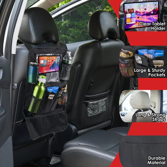Back Seat Organizer 2-Pack - Black