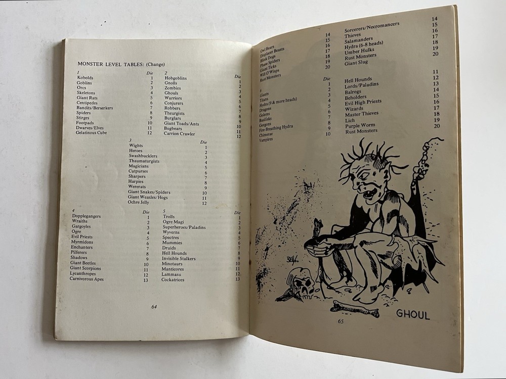 Dungeons and Dragons Greyhawk TSR 1976