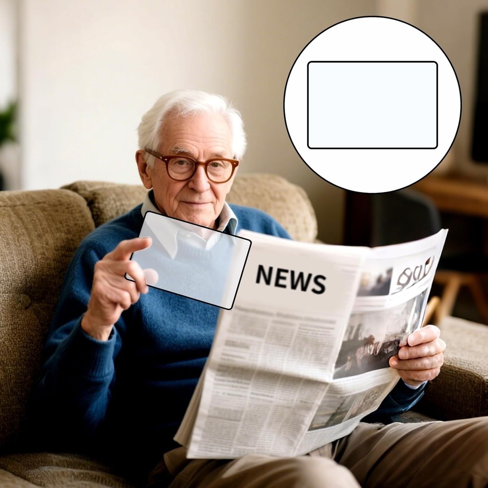 4Pack 3X Full Page Magnifying Sheets for Seniors & Low Vision
