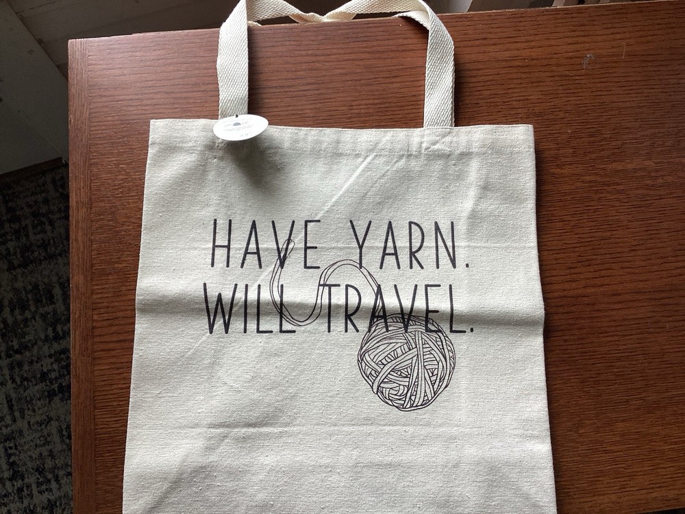 canvas yarn tote