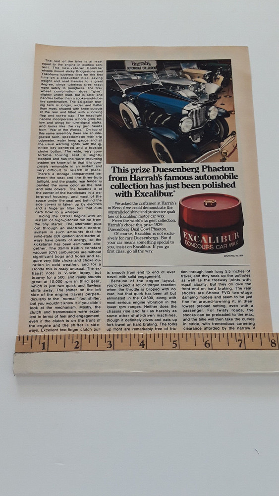 1978 HONDA CX500 ORIGINAL 1978 ARTICLE