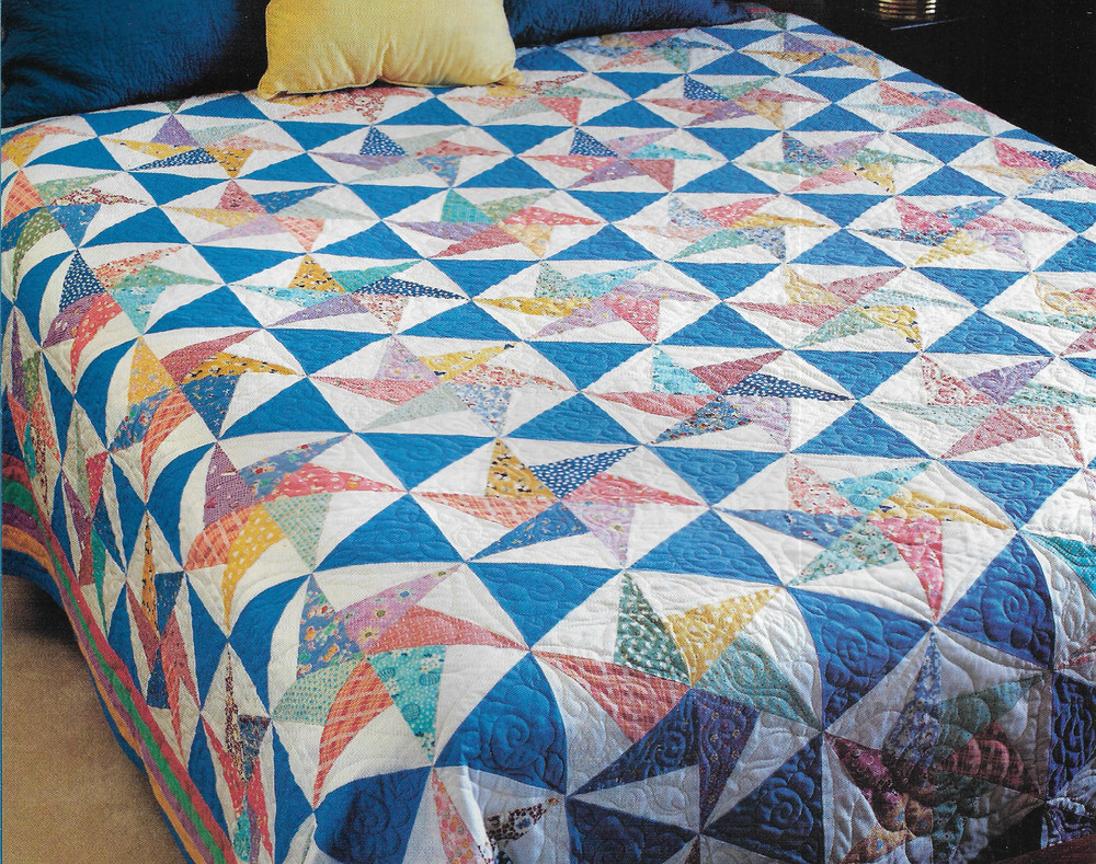 Twirling Triangles Quilt quilting pattern instructions