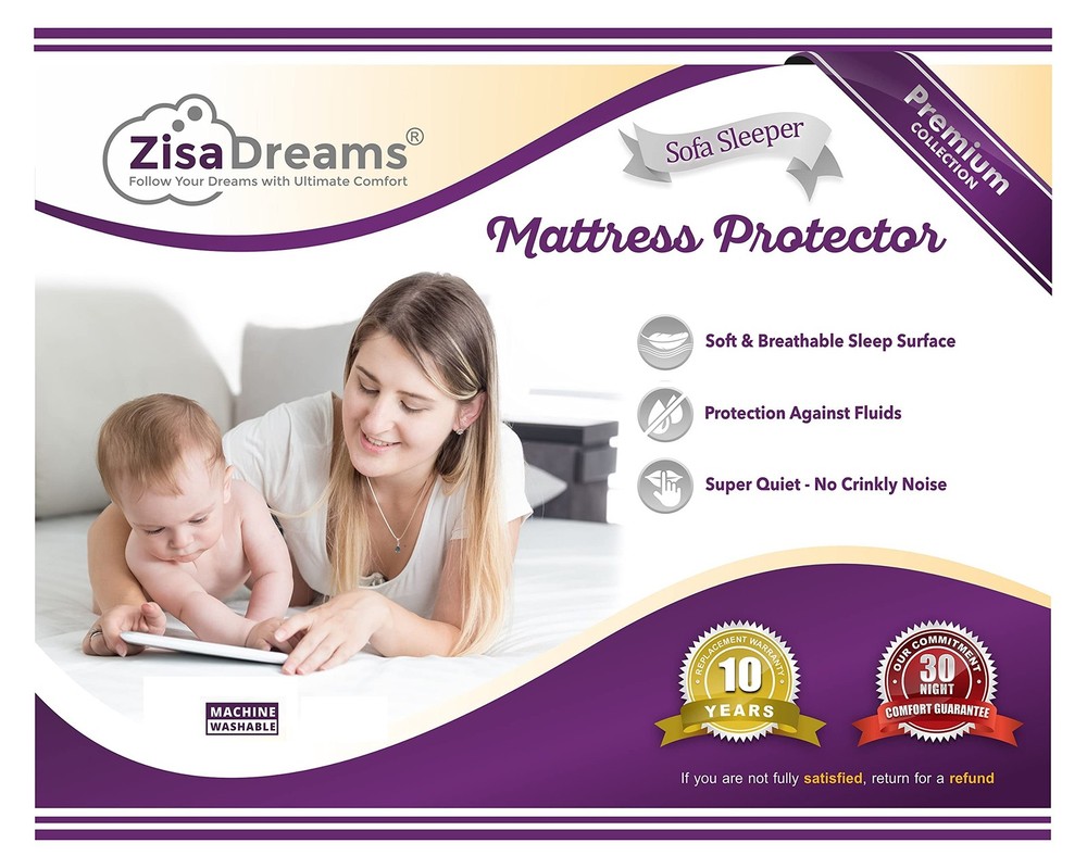 - Mattress & Sofa Bed Sleeper Protector | Total Safety from Spillage, Waterpr...