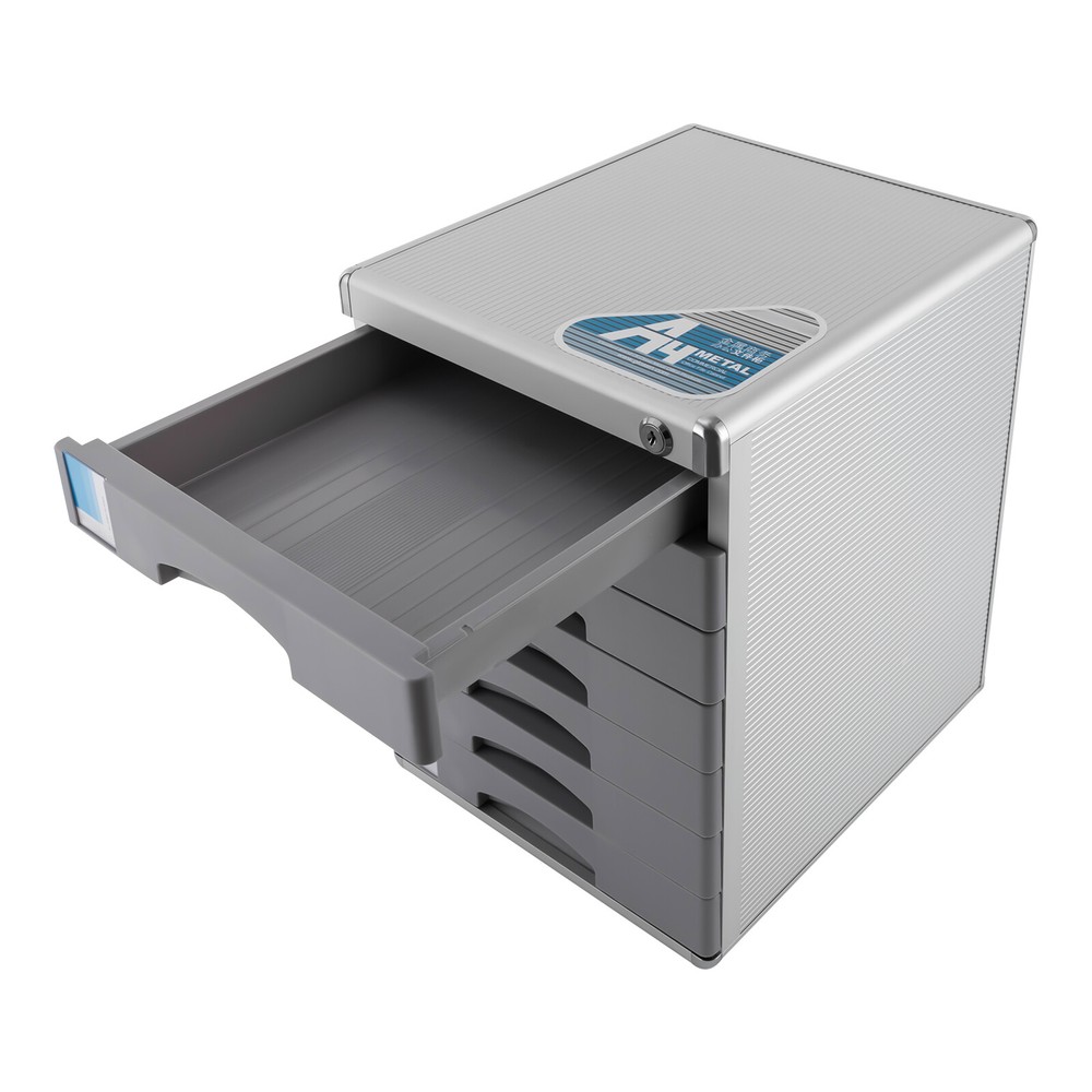 Rectangular Document Storage Box 7 Compartments Drawer Desktop File Organizer