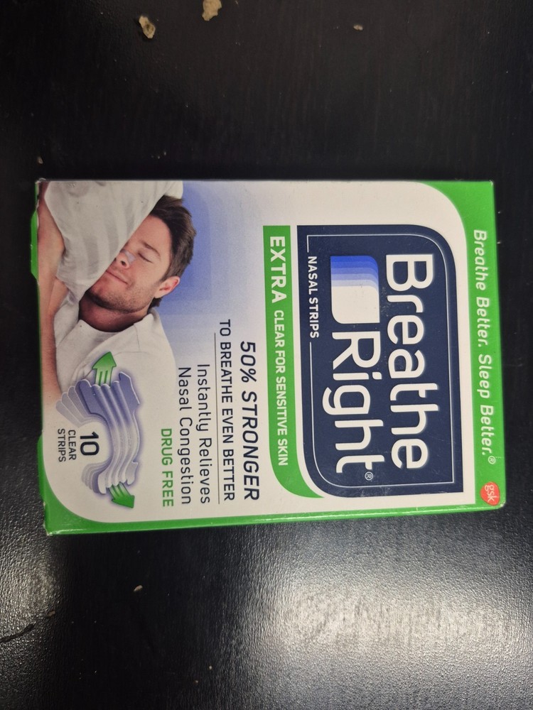 2 PACK :: Breathe Right :: Extra :: Clear :: 10 ct