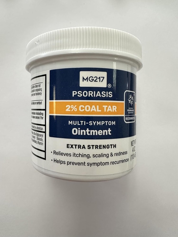 3 Pack MG217 Psoriasis 2% Coal Tar Multi Symptom Extra Strength Ointment 4 Oz Ea