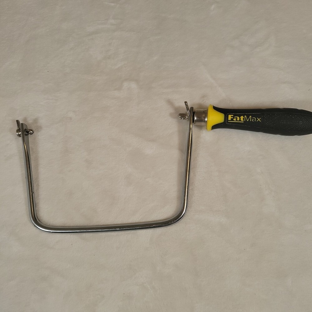 Stanley Fatmax 015106 Coping Saw Handle, Black Grip Handle, Without Blade